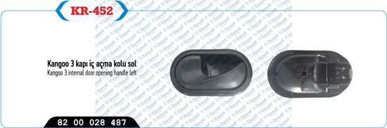 KAYA KR-452 Kapi Ic Acma Kolu Sol Siyah Megane Ii
